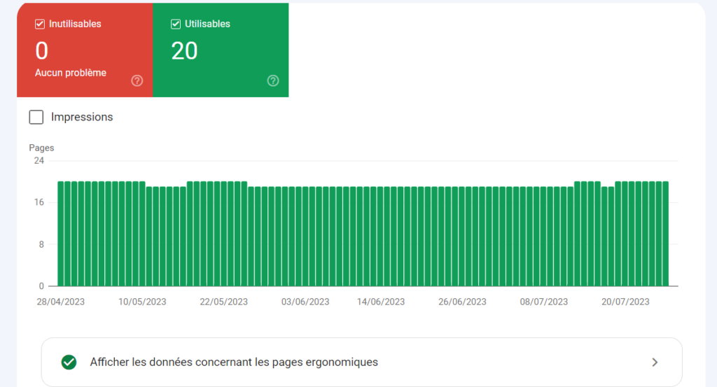 Illustration Search Console conformité site mobile